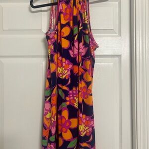 Trina Turk Floral Mini Dress - Pink and Orange